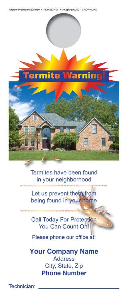 8235 termite warning!