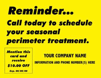 8336 REMINDER POSTCARD SEASONAL TREATMENT