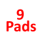 9 pads