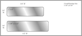 9907 – #9 Double Window Envelope