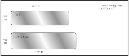 9907 – #9 double window envelope