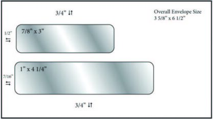 6 3/4 double window envelope