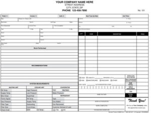 Project work order forms